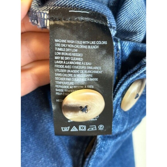 Maeve by Anthropologie Women's Denim Jean Midi Skirt Size Small Dark Wash - Picture 4 of 5